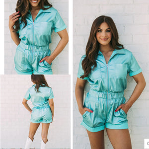 Out For The Count Metallic  Romper